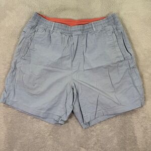 Birddogs Mens XL Classic Lined Gym Shorts Light Blue Coral Boomstick Stretch